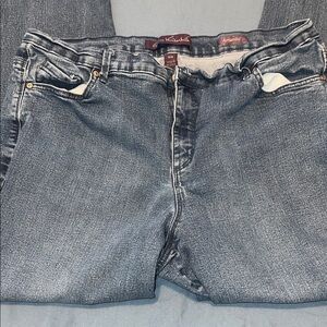 Gloria Vanderbilt Straight Leg Blue Jeans 18W